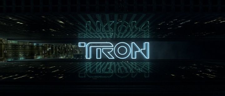 Title screen of TRON: Legacy