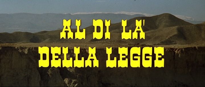 Title screen of Al di là della legge