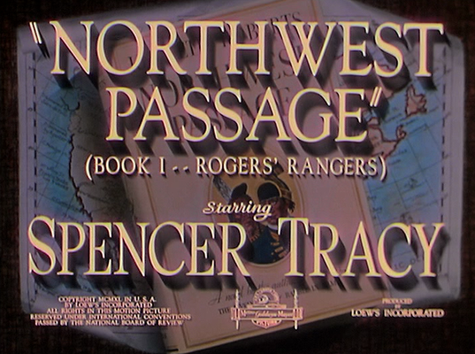 Title screen of 'Northwest Passage' (Book I -- Rogers' Rangers)