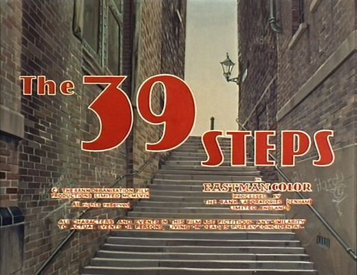 Title screen of The 39 Steps