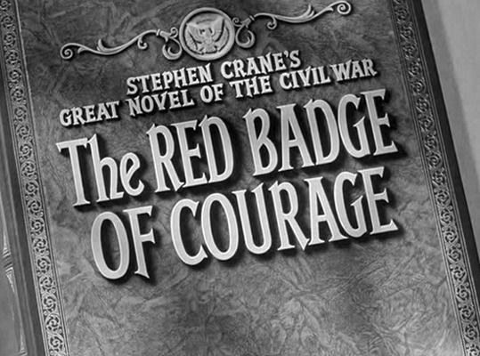 Title screen of The Red Badge of Courage