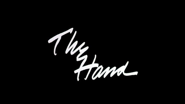 Title screen of The Hand