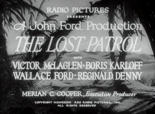 Title screen of The Lost Patrol