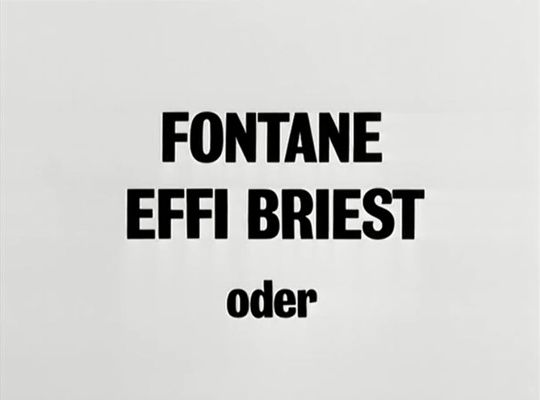 Title screen of Fontane - Effi Briest