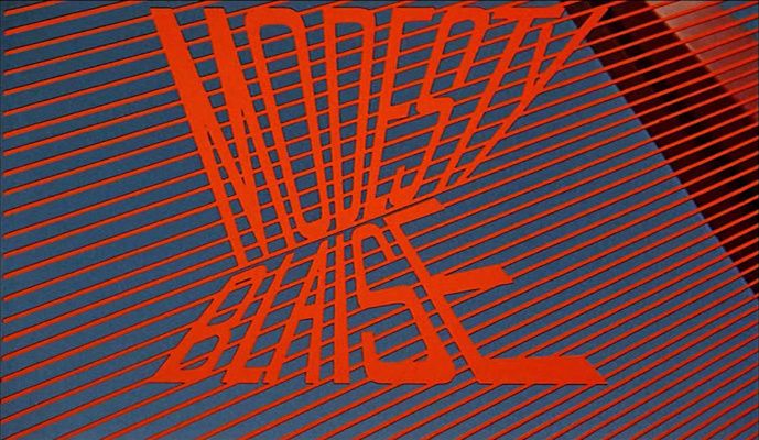 Title screen of Modesty Blaise