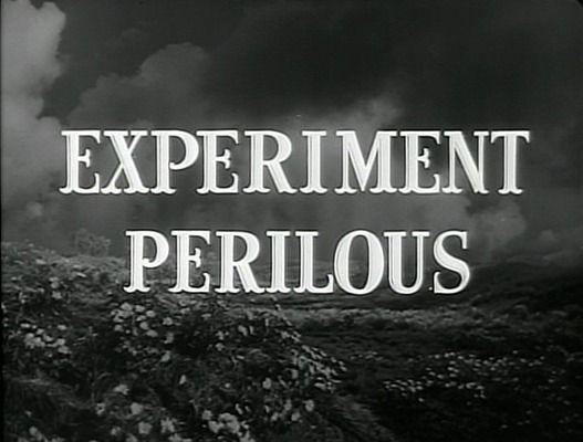 Title screen of Experiment Perilous