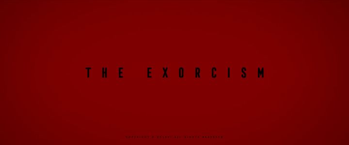 Title screen of The Exorcism