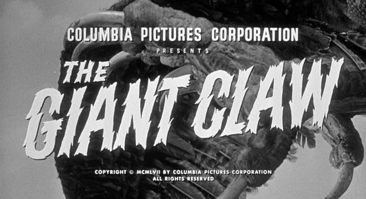 Title screen of The Giant Claw