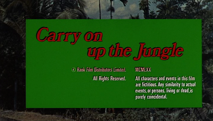 Title screen of Carry on Up the Jungle