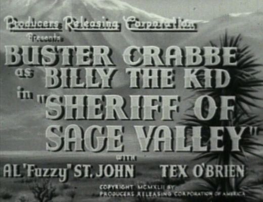 Title screen of Sheriff of Sage Valley