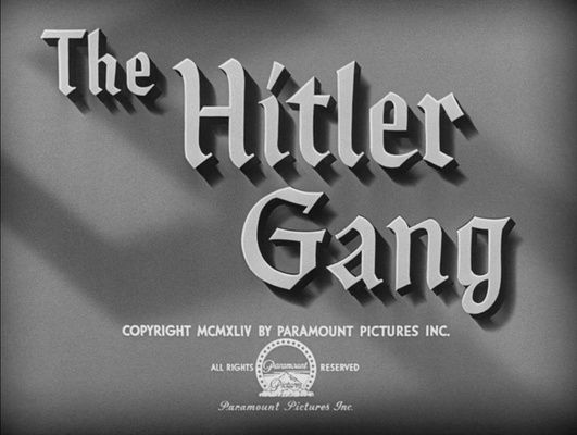 Title screen of The Hitler Gang