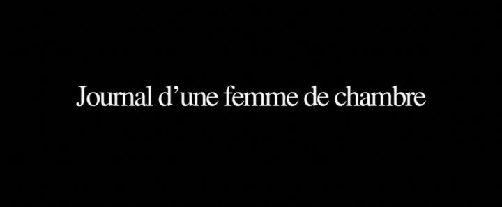 Title screen of Journal d'une femme de chambre
