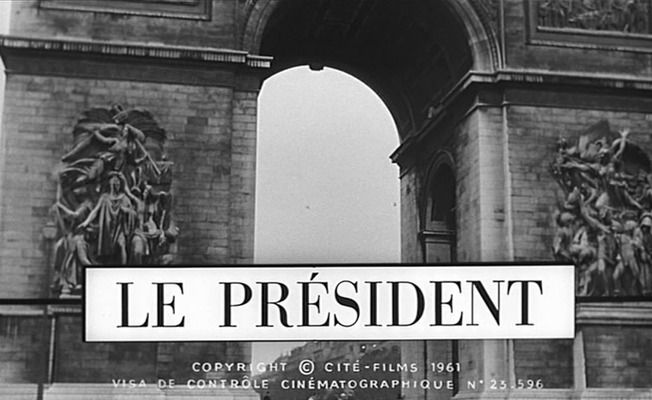 Title screen of Le président
