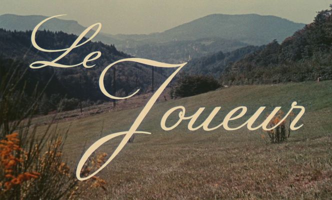 Title screen of Le joueur