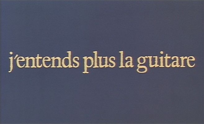 Title screen of J'entends plus la guitare