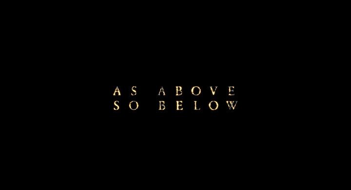 Title screen of As Above, So Below