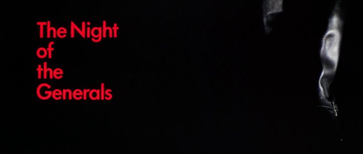 Title screen of The Night of the Generals