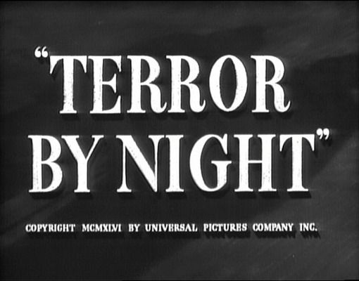 Title screen of Terror by Night