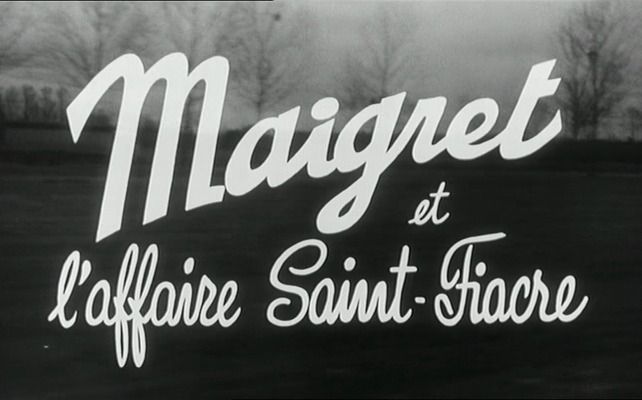 Title screen of Maigret et l'affaire Saint-Fiacre