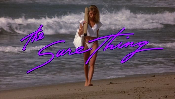 Title screen of The Sure Thing
