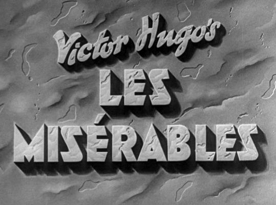 Title screen of Les Misérables