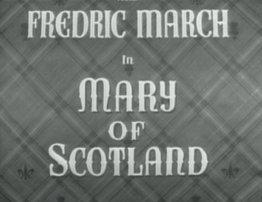 Title screen of Mary of Scotland