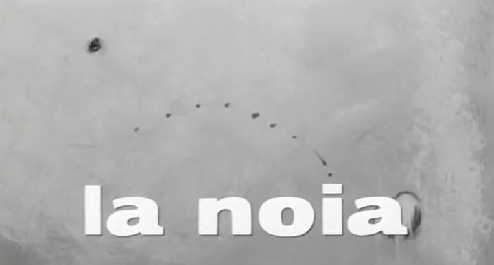 Title screen of La noia