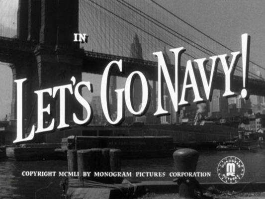 Title screen of Let's Go Navy!