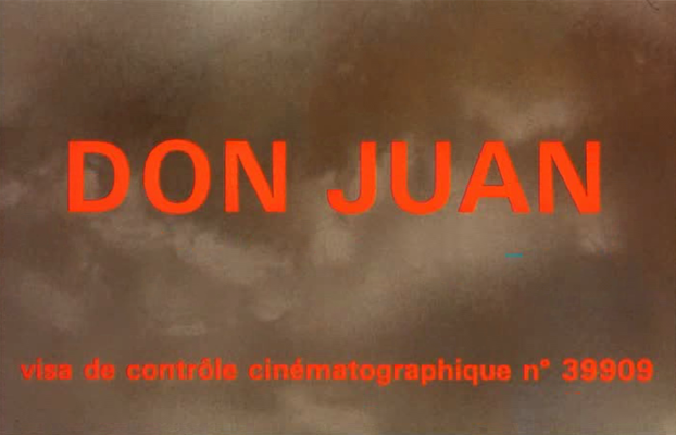 Title screen of Don Juan ou Si Don Juan était une femme...