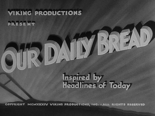 Title screen of Our Daily Bread