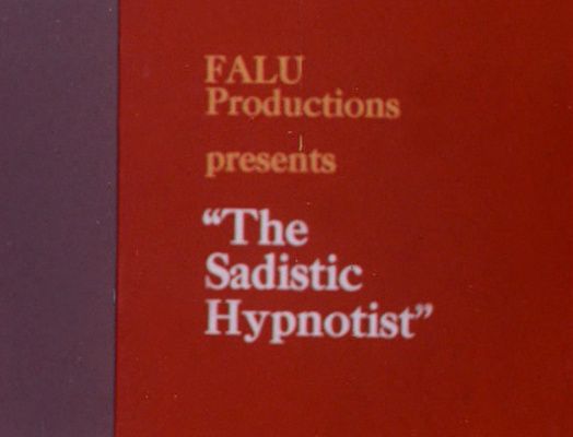 Title screen of The Sadistic Hypnotist
