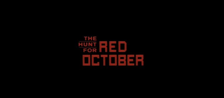 Title screen of The Hunt for Red October