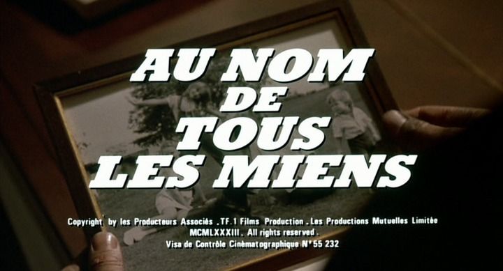 Title screen of Au nom de tous les miens