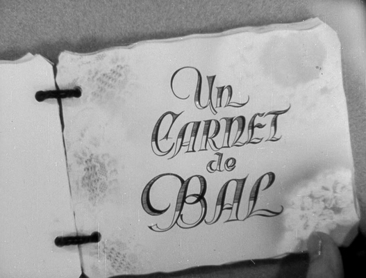 Title screen of Un carnet de bal