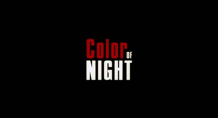 Title screen of Color of Night