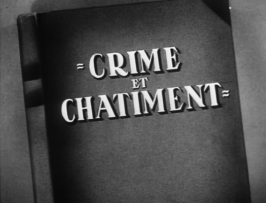 Title screen of Crime et châtiment