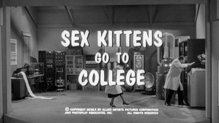 Title screen of Sex Kittens Go to College