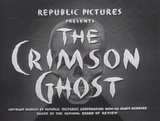 Title screen of The Crimson Ghost