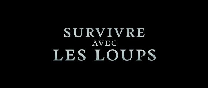Title screen of Survivre avec les loups