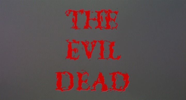 Title screen of The Evil Dead