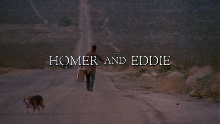 Title screen of Homer and Eddie