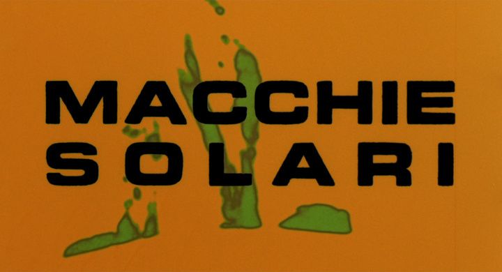 Title screen of Macchie solari