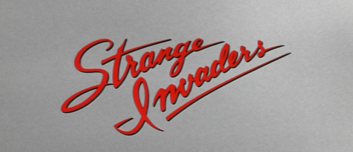Title screen of Strange Invaders