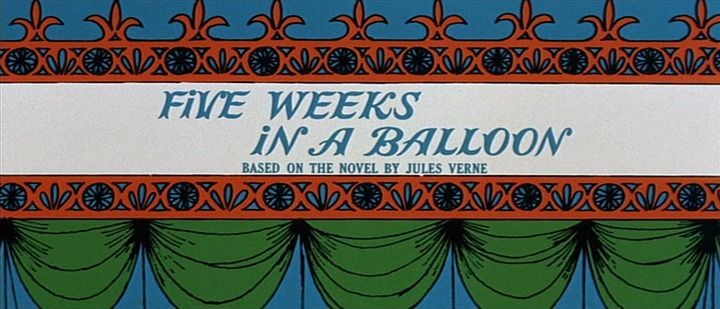 Title screen of Five Weeks in a Balloon