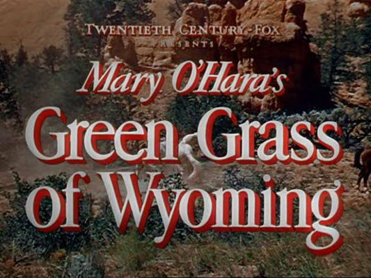 Title screen of Green Grass of Wyoming