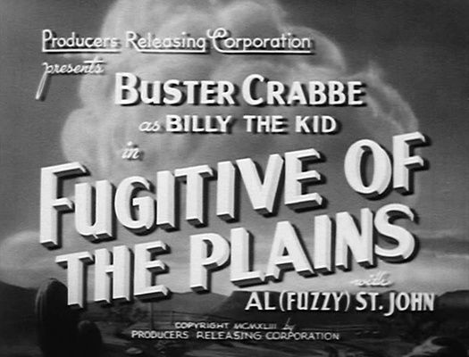 Title screen of Fugitive of the Plains