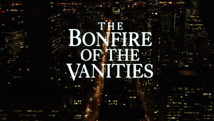 Title screen of The Bonfire of the Vanities
