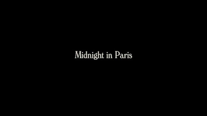Title screen of Midnight in Paris