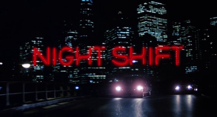 Title screen of Night Shift