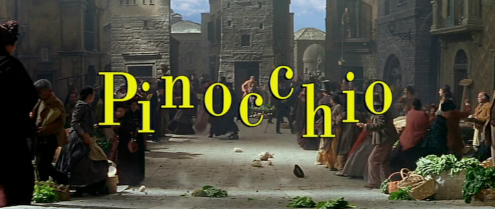 Title screen of Pinocchio